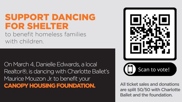 QR code links to https://gala.charlotteballet.org